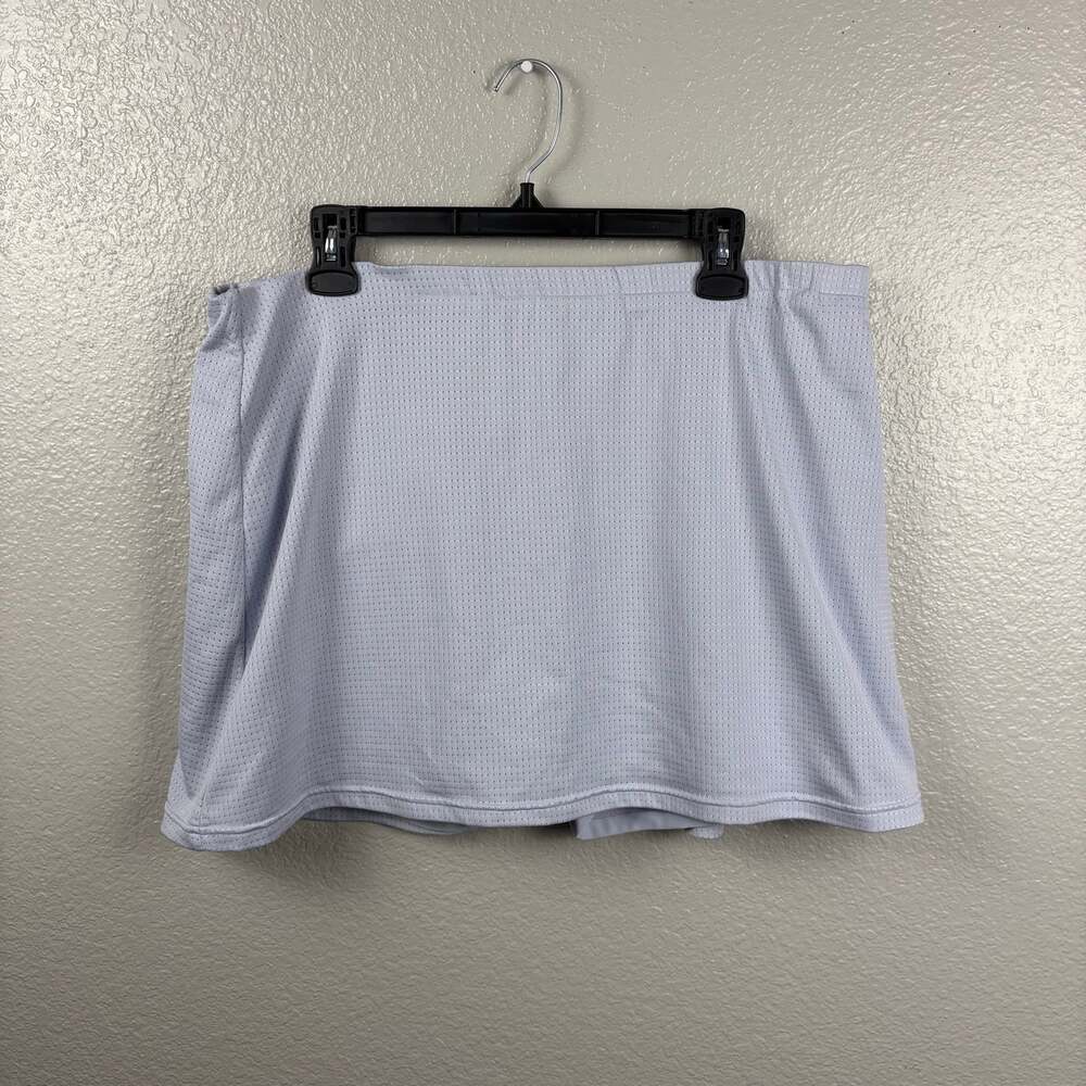 Nike Size XL White Sporty Stretchy Mini Tennis Skirt Skort Summer Vacation Style
